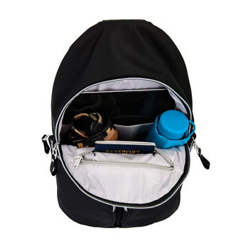 Plecak damski miejski antykradzieżowy Pacsafe Stylesafe sling granatowy