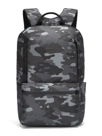 Plecak miejski na laptopa antykradzieżowy Pacsafe Metrosafe X 20 l - szare moro