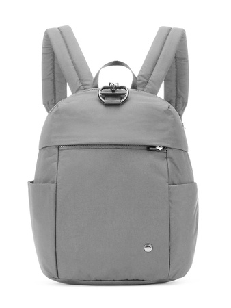 Plecak mini damski antykradzieżowy 8L Pacsafe Citysafe CX Econyl® - jasnoszara