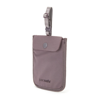 Sekretny portfel/ paszportówka Pacsafe Coversafe S25 bra pouch Mauve Shadow